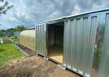 Хозблок с боковой дверью в СНТ Кочергино, Солнечногорский г.о, МО Хозблок с боковой дверью в СНТ Кочергино, Солнечногорский г.о, МО