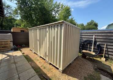 Хозблок с плоской крышей в дер. Авдотьино, г.о. Домодедово, МО Хозблок с плоской крышей в дер. Авдотьино, г.о. Домодедово, МО