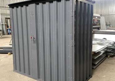 Дровница с дверями в графитовом цвете в дер. Матчино, г.о. Домодедово, МО