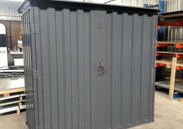 Дровница с плоской крышей в дер. Матчино, г.о. Домодедово, МО Дровница с плоской крышей в дер. Матчино, г.о. Домодедово, МО