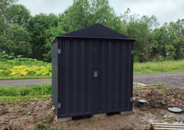 Хозблок в графитовом цвете в дер. Устиново, Истринский р-н, МО Хозблок в графитовом цвете в дер. Устиново, Истринский р-н, МО