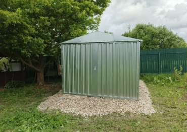 Хозблок с двускатной крышей в с. Починки, г.о. Ступино, МО Хозблок с двускатной крышей в с. Починки, г.о. Ступино, МО