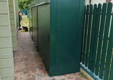 Террасный шкаф в зеленом цвете в дер. Ягудино, Одинцовский г.о, МО Террасный шкаф в зеленом цвете в дер. Ягудино, Одинцовский г.о, МО