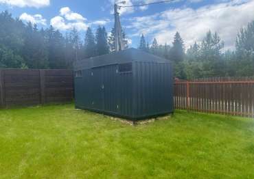 Хозблок в графитовом цвете в дер. Скрепящево, г.о. Клин, МО Хозблок в графитовом цвете в дер. Скрепящево, г.о. Клин, МО