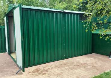 Хозблок с двускатной крышей в дер. Родионцево, г.о. Истра, МО Хозблок с двускатной крышей в дер. Родионцево, г.о. Истра, МО