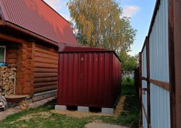 Хозблок с односкатной крышей в дер. Амирово, Раменский р-н, МО