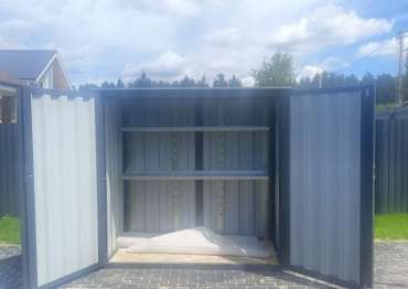 Миниатюрный хозблок в графитовом цвете в дер. Полежайки, Солнечногорский р-н, МО Миниатюрный хозблок в графитовом цвете в дер. Полежайки, Солнечногорский р-н, МО