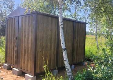 Секционный хозблок для садовых принадлежностей в дер. Новая, г.о. Серпухов, МО