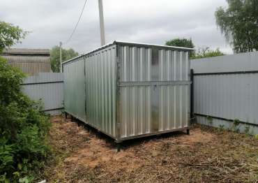 Хозблок в цинковом цвете в дер. Слобода, Конаковский м.о, Тверская обл. Хозблок в цинковом цвете в дер. Слобода, Конаковский м.о, Тверская обл.