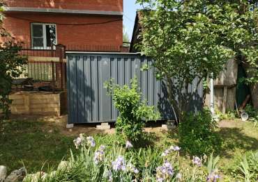 Хозблок с плоской крышей в КП Бариново парк-2, дер. Хряслово, г. Подольск, МО Хозблок с плоской крышей в КП Бариново парк-2, дер. Хряслово, г. Подольск, МО