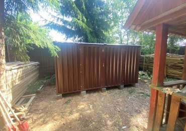 Хозблок с плоской крышей в СНТ Солнечный, г. Александров, Владимирская обл.