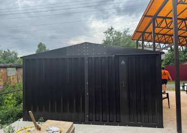 Автомобильный гараж в двойной расцветке в СНТ Химик-1 г. Домодедово, МО