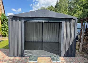 Гараж с двускатной крышей в пос. Мирный, Раменский г.о, МО