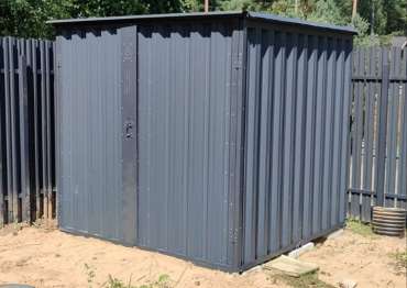 Хозблок в графитовом цвете в дер. Шепелево, Лебяженское г.п, Ломоносовский р-н, Ленинградская обл. Хозблок в графитовом цвете в дер. Шепелево, Лебяженское г.п, Ломоносовский р-н, Ленинградская обл.