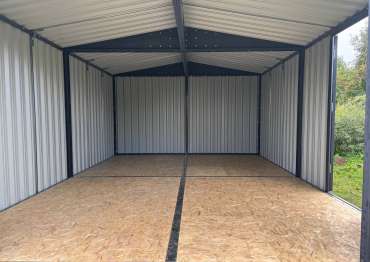 Гараж с двускатной крышей в СНТ Электроника, Волоколамский г.о, МО