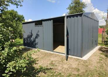 Автомобильный гараж с распашными воротами в дер. Пекуново, Кирмский м.о, Тверская обл. Автомобильный гараж с распашными воротами в дер. Пекуново, Кирмский м.о, Тверская обл.