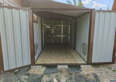 Хозблок для садовой техники и велосипедов в дер. Кромино, Наро-Фоминский р-н, МО Хозблок для садовой техники и велосипедов в дер. Кромино, Наро-Фоминский р-н, МО