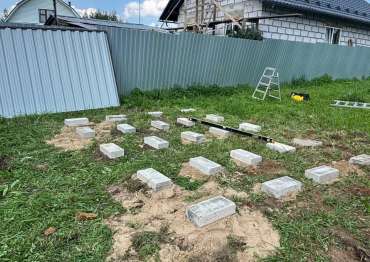 Основание для хозблока в с. Амерово, г. Щелково, МО Основание для хозблока в с. Амерово, г. Щелково, МО