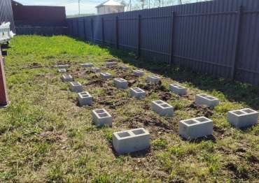 Основание для хозблока в дер. Раково, г.о. Пушкино, МО