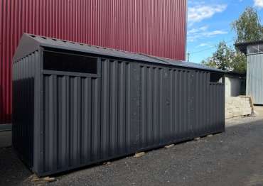 Хозблок с двускатной крышей в дер. Раково, г.о. Пушкино, МО