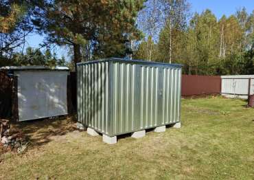 Хозблок в цинковом цвете в дер. Говейново, Дмитровский г.о, МО