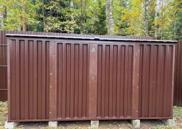 Хозблок с плоской крышей в дер. Устиновка, Раменский г.о, МО