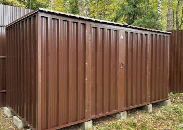 Хозблок в шоколадном цвете в дер. Устиновка, Раменский г.о, МО