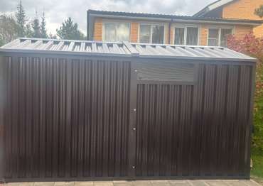 Хозблок с двускатной крышей в СНТ Большая семья, Одинцовский р-н, МО