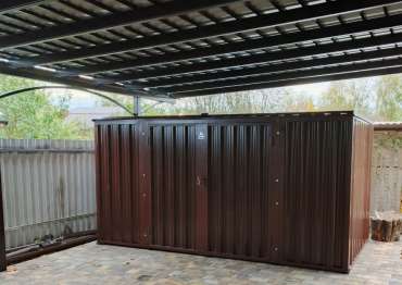 Хозблок с плоской крышей в с. Братовщина, г.о. Пушкинский, МО