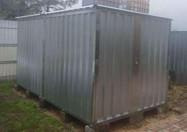 Хозблок в цинковом цвете в дер. Черусти, мун.окр. Шатура, МО