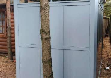 Стильный премиум хозблок с двускатной крышей в дер. Чиверёво, г.о. Мытищи, МО