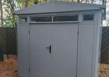 Прочный премиум хозблок с двускатной крышей в дер. Чиверёво, г.о. Мытищи, МО