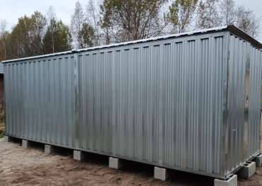 Хозблок в цинковом цвете в пос. Беличье, Приозерский р-н, Ленинградская обл.