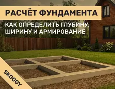 Расчёт фундамента для частного дома: глубина, ширина и армирование