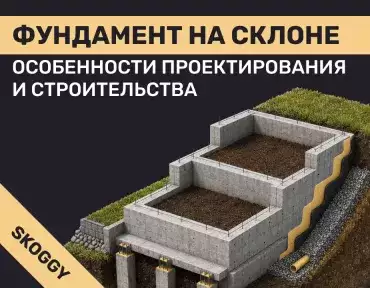 Фундамент на склоне: особенности проектирования, типы и защита