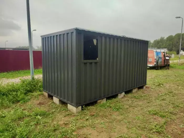 Хозблок для хранения садовой техники в расцветке \"под дерево\" в деревню ...