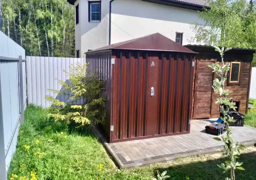 Хозяйственный контейнер для садовой техники и инструментов д.Рязанцево