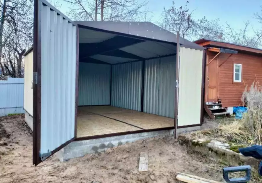 Автомобильный гараж на участок в дер. Митино, Заокский р-н, Тульская область