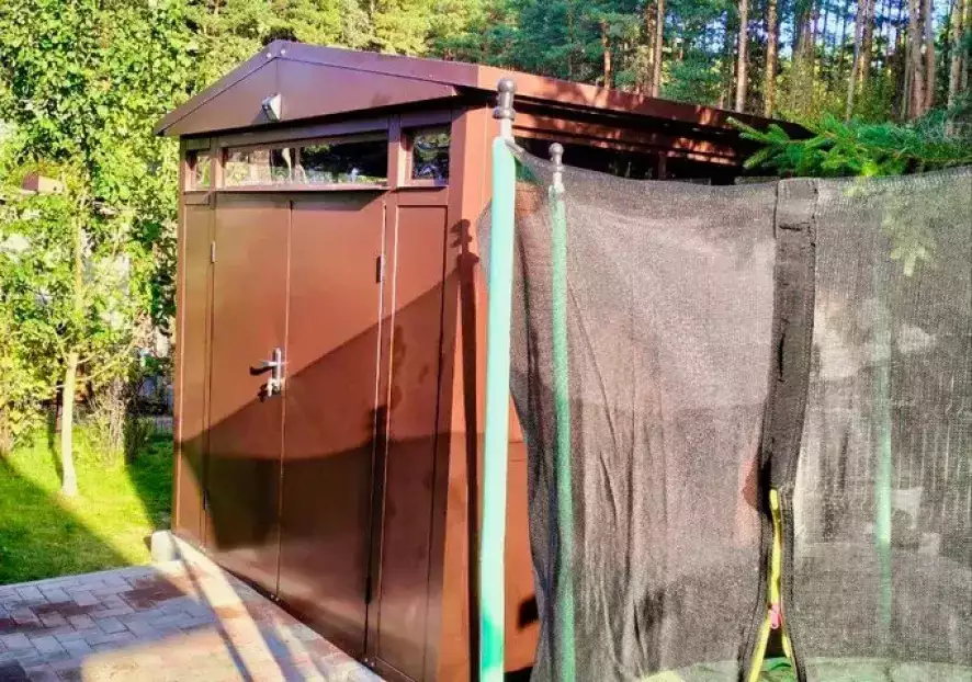 Роскошный премиум хозблок МАХ в шоколадном цвете на участок в СТ Салют, Истринский р-н, МО