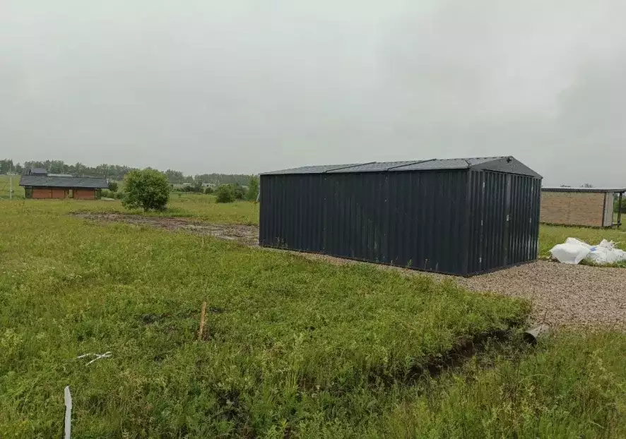 Гараж в графитовом цвете в с. Острецово, Заокский р-н, Тульская обл.