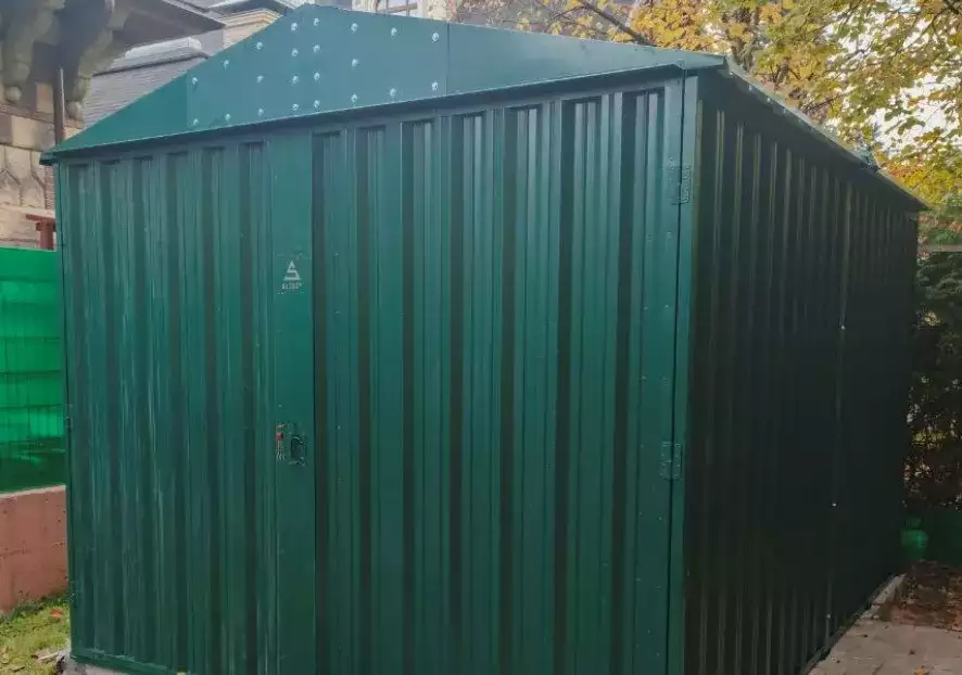 Хозблок в зеленом цвете в с. Акулово, Одинцовский г.о, МО