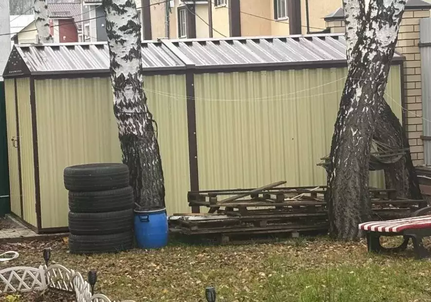 Хозблок для садового инвентаря и шин в дер. Фенино, г.о. Балашиха, МО