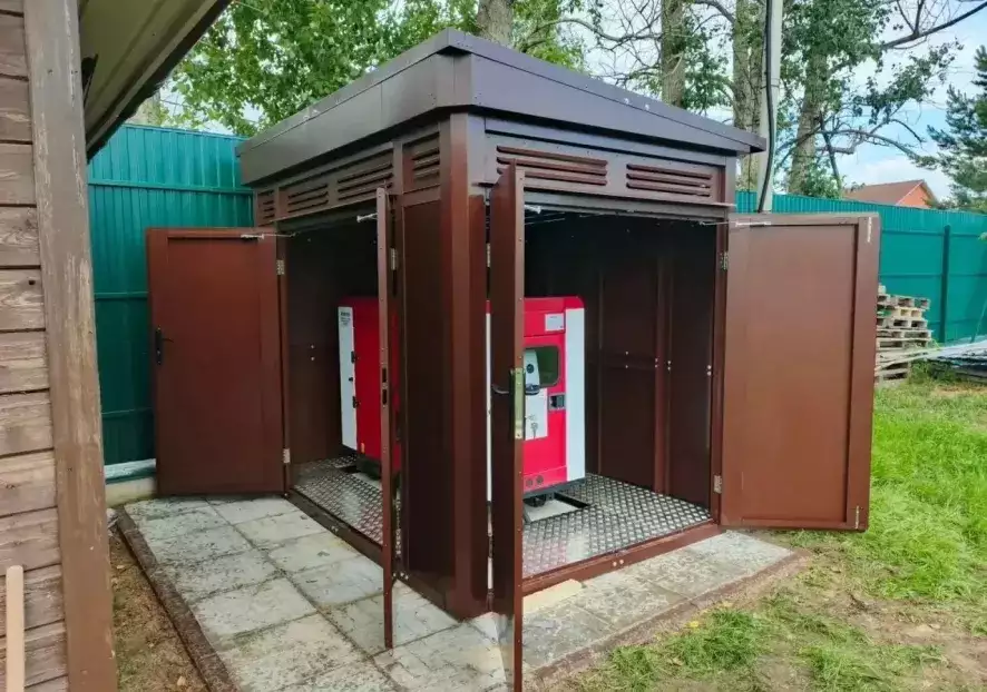 Индивидуальный хозблок СЛОГГИ в коричневом цвете