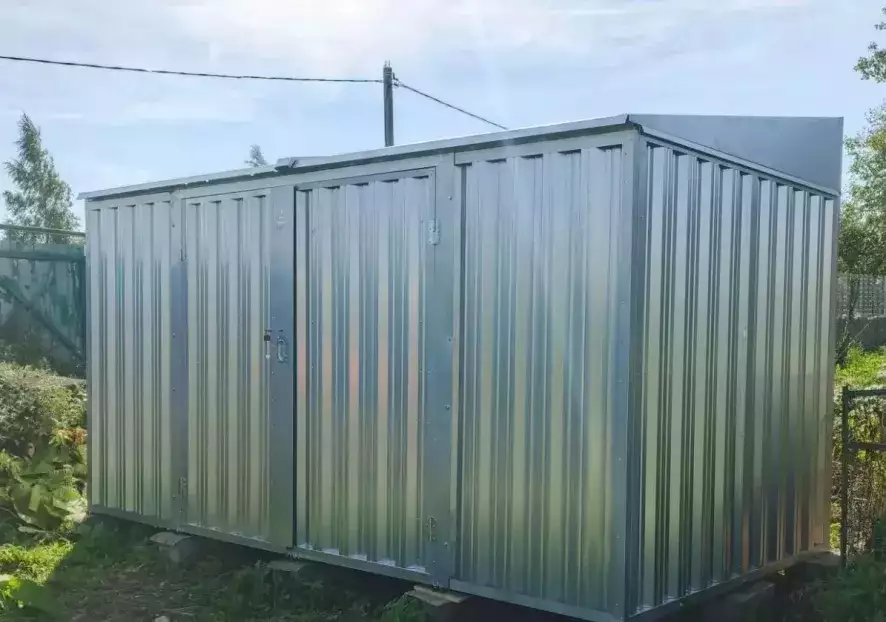Железный хозблок SKOGGY в цинке