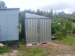 Хозблок для квадроцикла в цинковом цвете в дер. Бортницы, г.о. Клин, МО