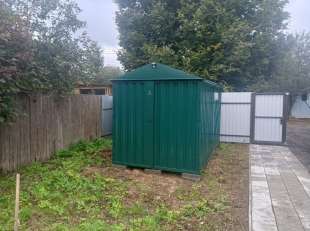 Хозблок для садовой техники и инвентаря в зеленом цвете в дер. Копнино, Раменский р-н, МО