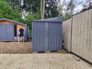 Хозблок для велосипедов, инвентаря, шин и прочих вещей в графитовом цвете в дер. Перхушково, Одинцовский г.о, МО