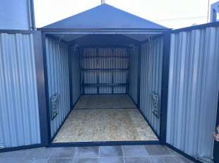 Хозблок для газонокосилок и хозяйственных вещей в графитовом цвете в дер. Репниково, г. Чехов, МО