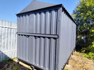 Хозблок для хозяйственных вещей и инструментов в графитовом цвете в дер. Дубовицы, г. Переславль-Залесский, Ярославская обл.