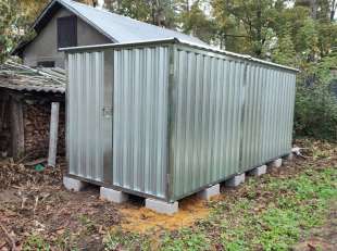 Хозблок для садового инвентаря в цинковом цвете в пгт. Быково, Раменский г.о, МО